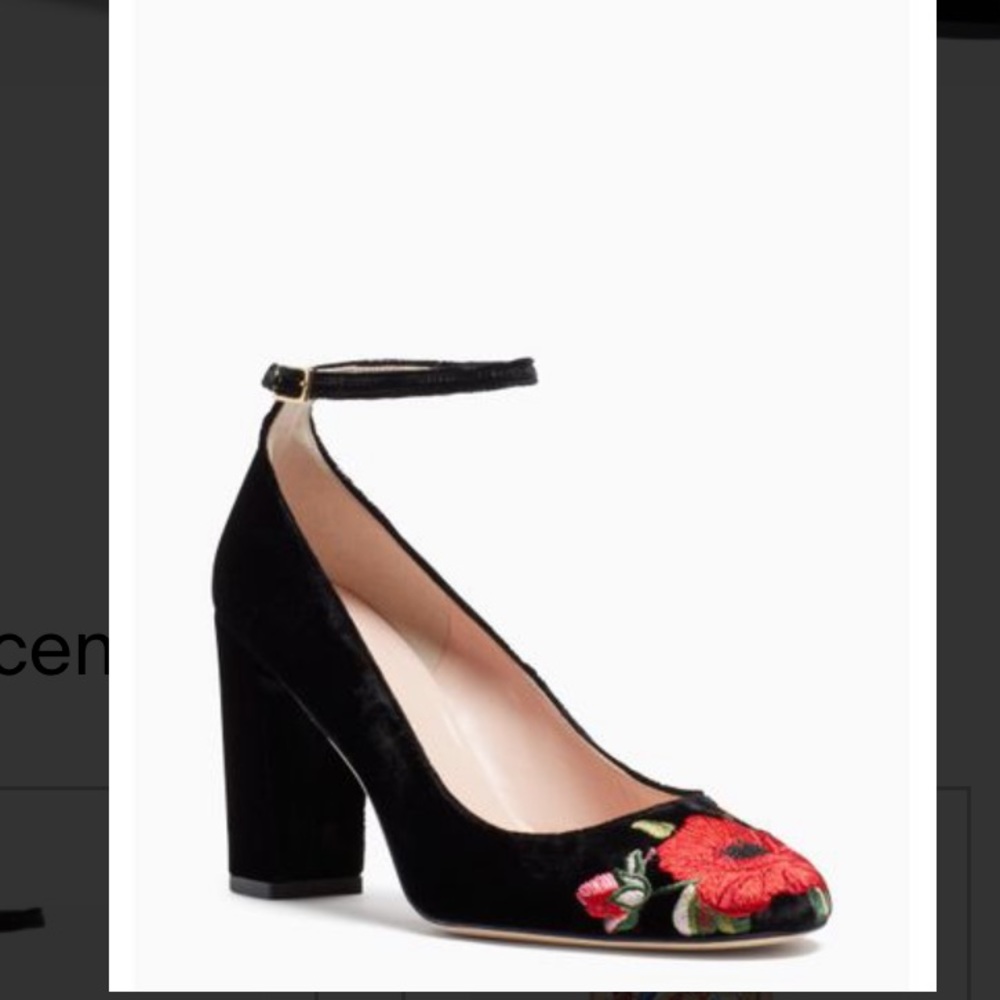 Kate Spade Grove Velvet Pumps.